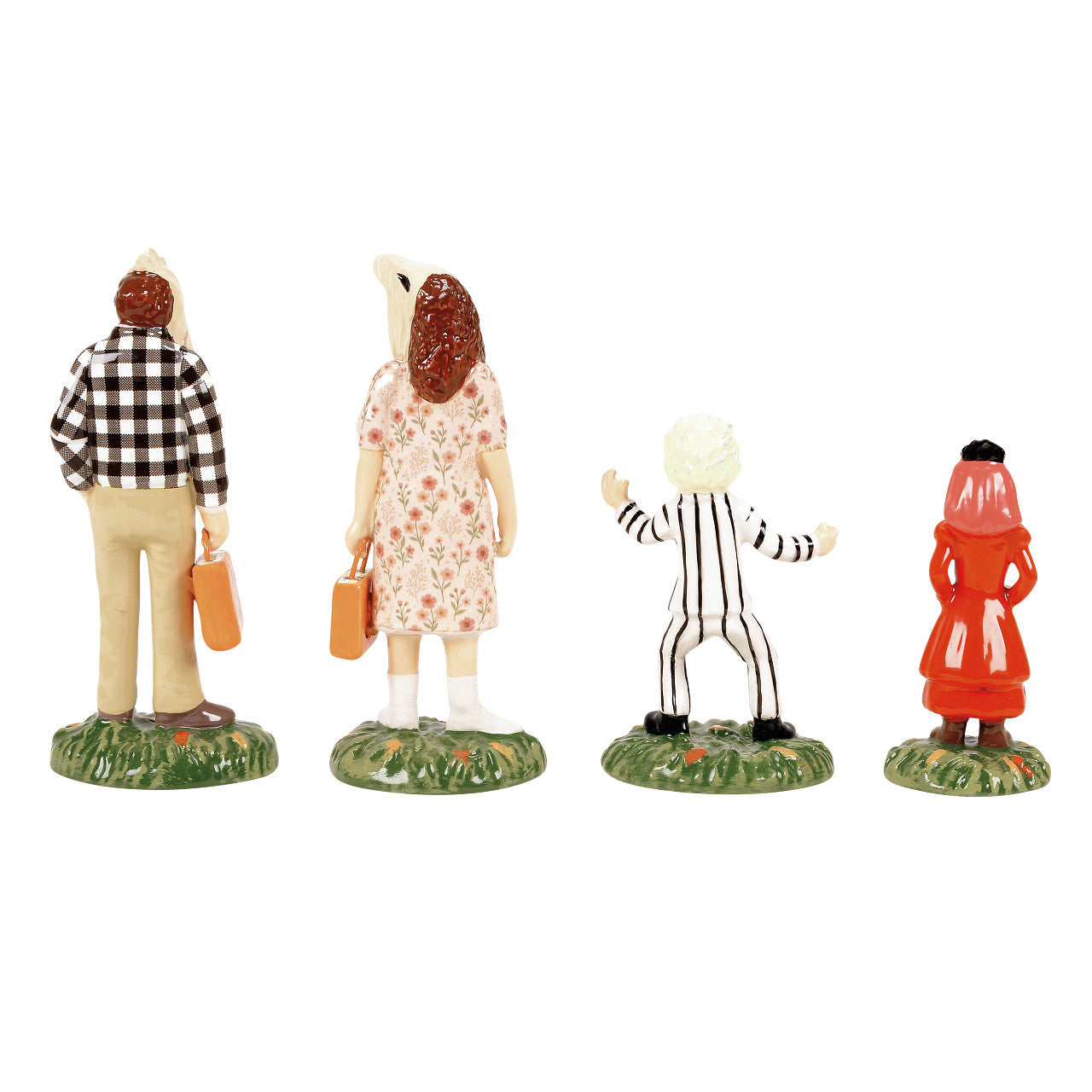 Department 56 Snow Village Halloween Accessory: Beetlejuice Trick or Treaters, Set of 4