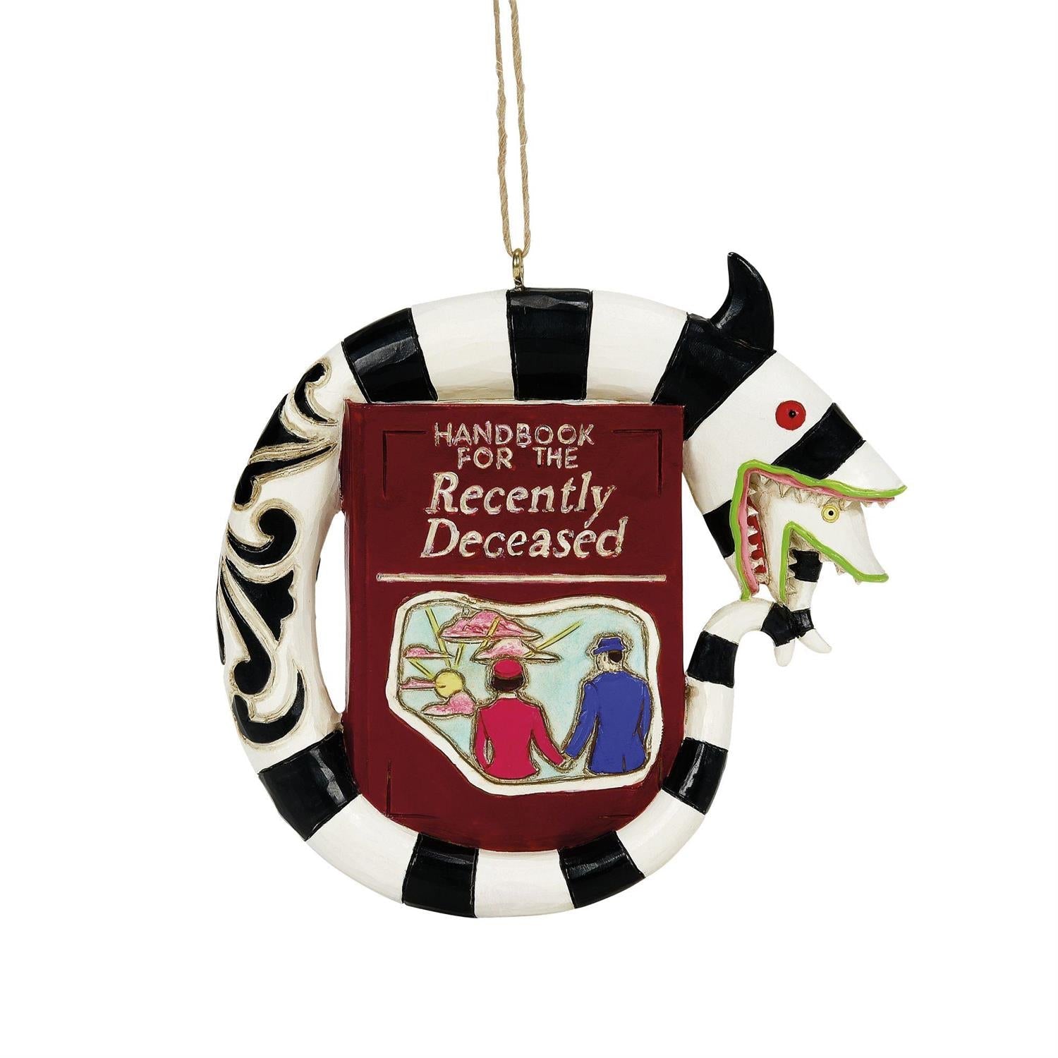 Jim Shore Beetlejuice: Handbook and Sand Worm Hanging Ornament