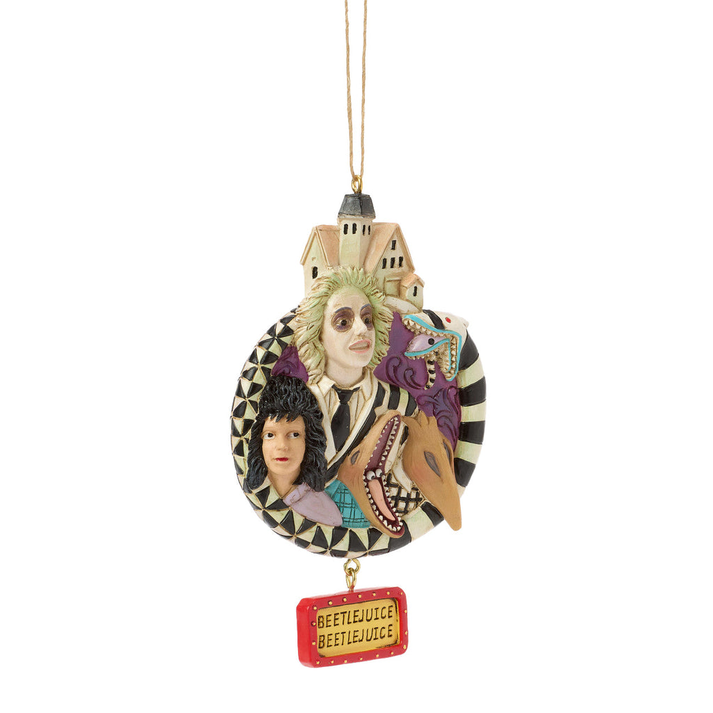 Jim Shore Beetlejuice: Beetlejuice Group Hanging Ornament